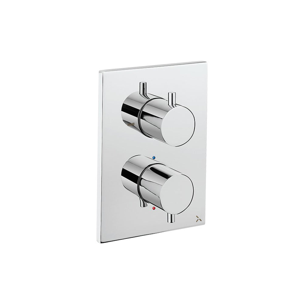 Crosswater MPRO Crossbox 2 Outlet Trim & Valves Slate