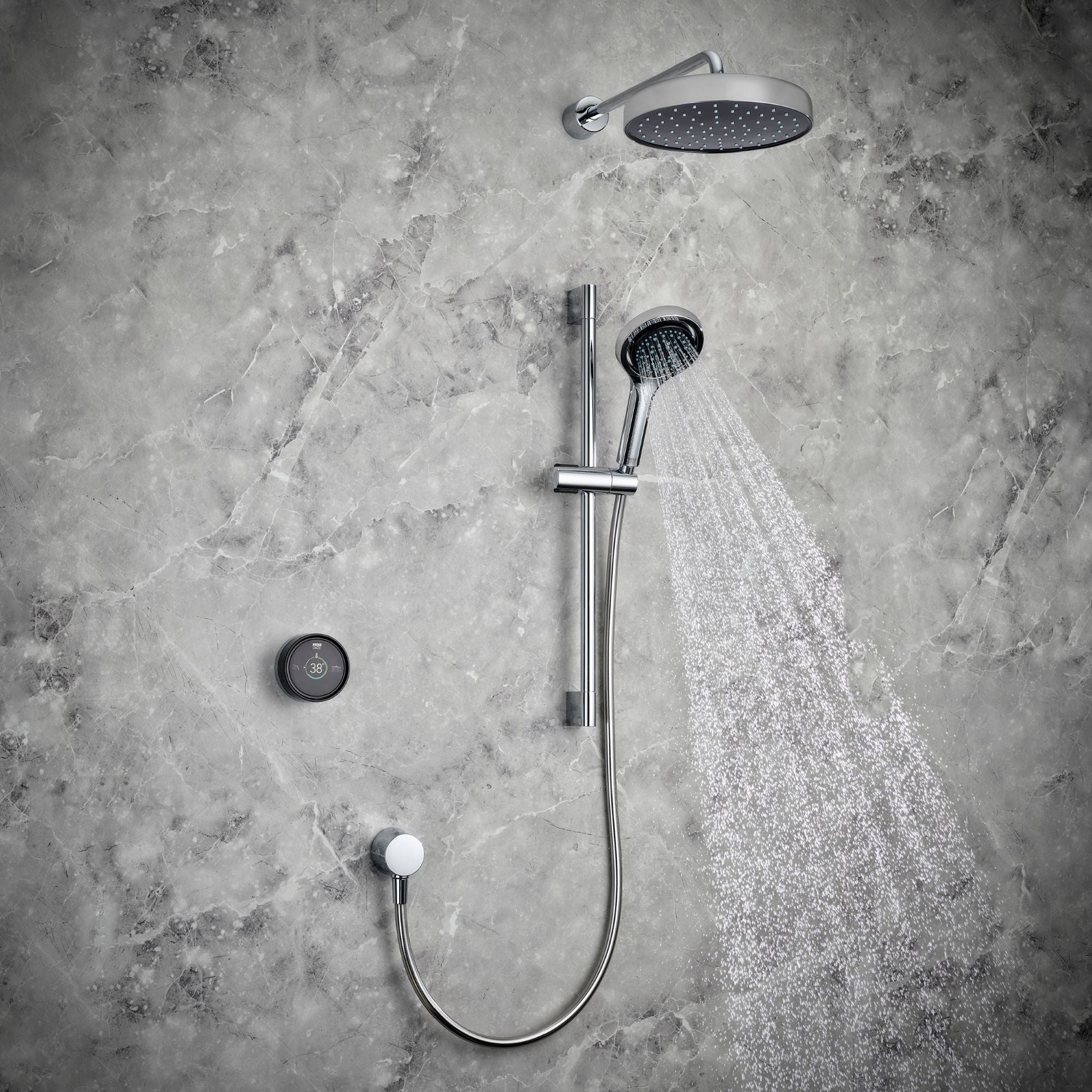 Mira Platinum - Dual Rear Fed Digital Shower, High Pressure/Combi Boiler (1.1981.002)