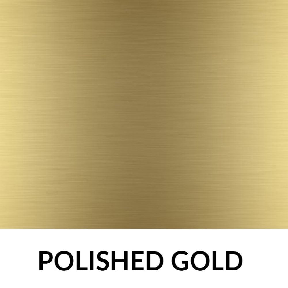 Kudos Showers Ultimate2 10mm Polished Gold Left Hand Hinged Deflector Panel