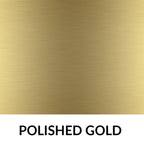 Kudos Showers Ultimate2 10mm Polished Gold Left Hand Hinged Deflector Panel