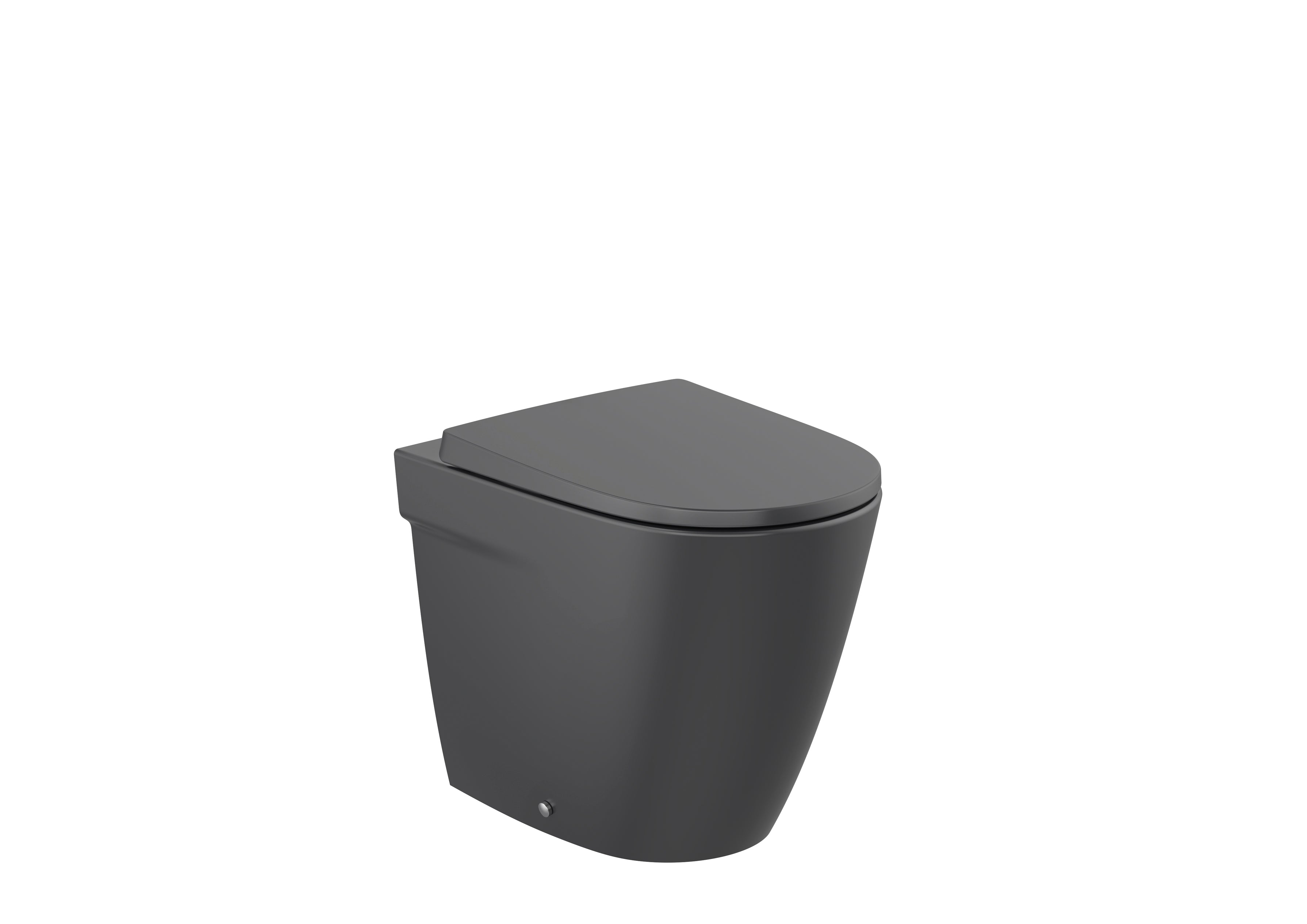 Roca Ona Rimless Floor Standing Back To Wall Toilet Pan Matt Black
