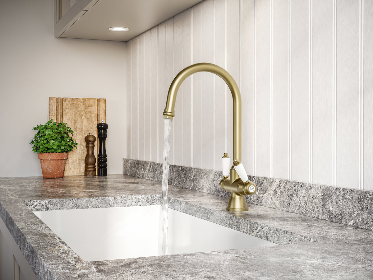 Bristan Reniassance Easyfit Sink Mixer Brushed Brass RS SNK EF BB