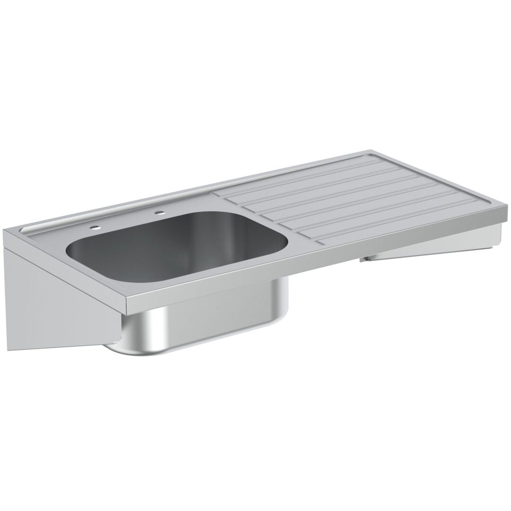 Armitage Shanks DOON | Sink 1200x600x340 mm in stainless steel finish, 2 tap holes