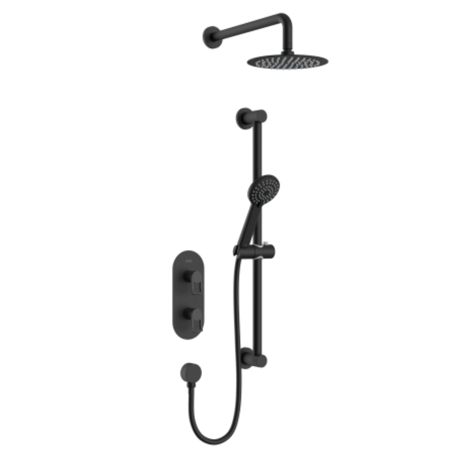 Bristan Saffron Concealed Dual Control Shower Black SAFFRON BLK SHWR PK SAFFRONBLKSHWRPK.