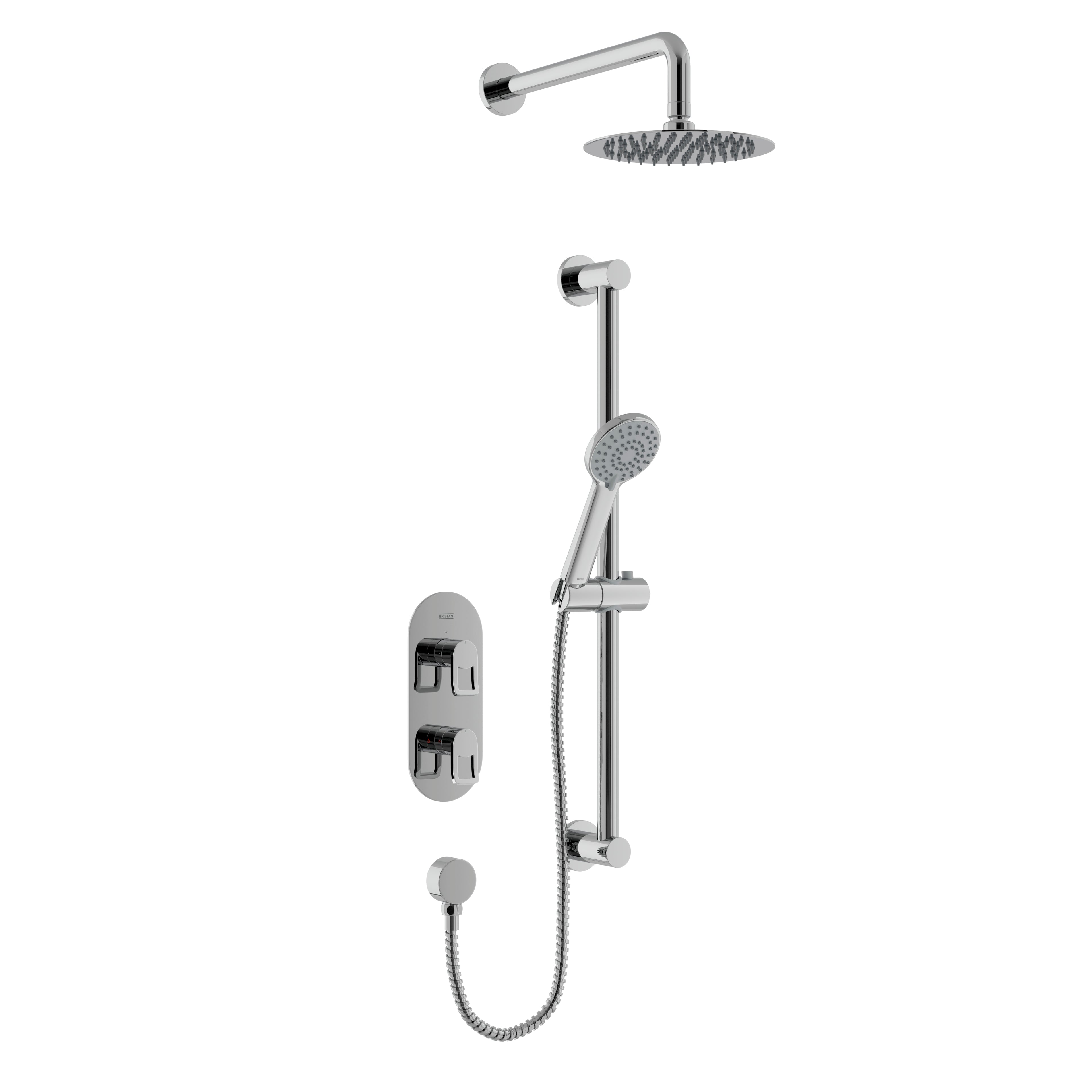 Bristan Saffron Concealed Dual Control Shower Pack Chrome SAFFRON SHWR PK.