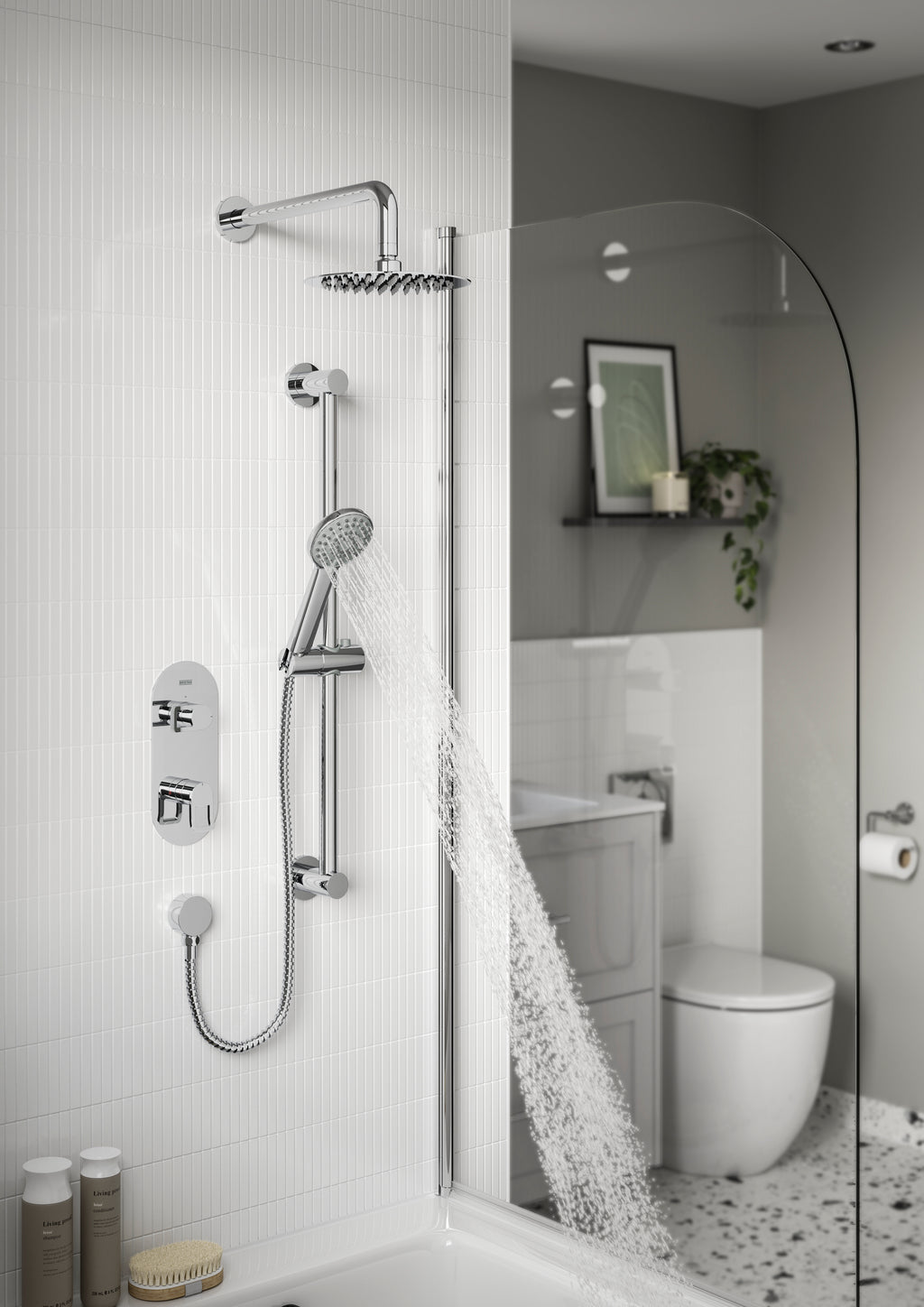 Bristan Saffron Concealed Dual Control Shower Pack Chrome SAFFRON SHWR PK.