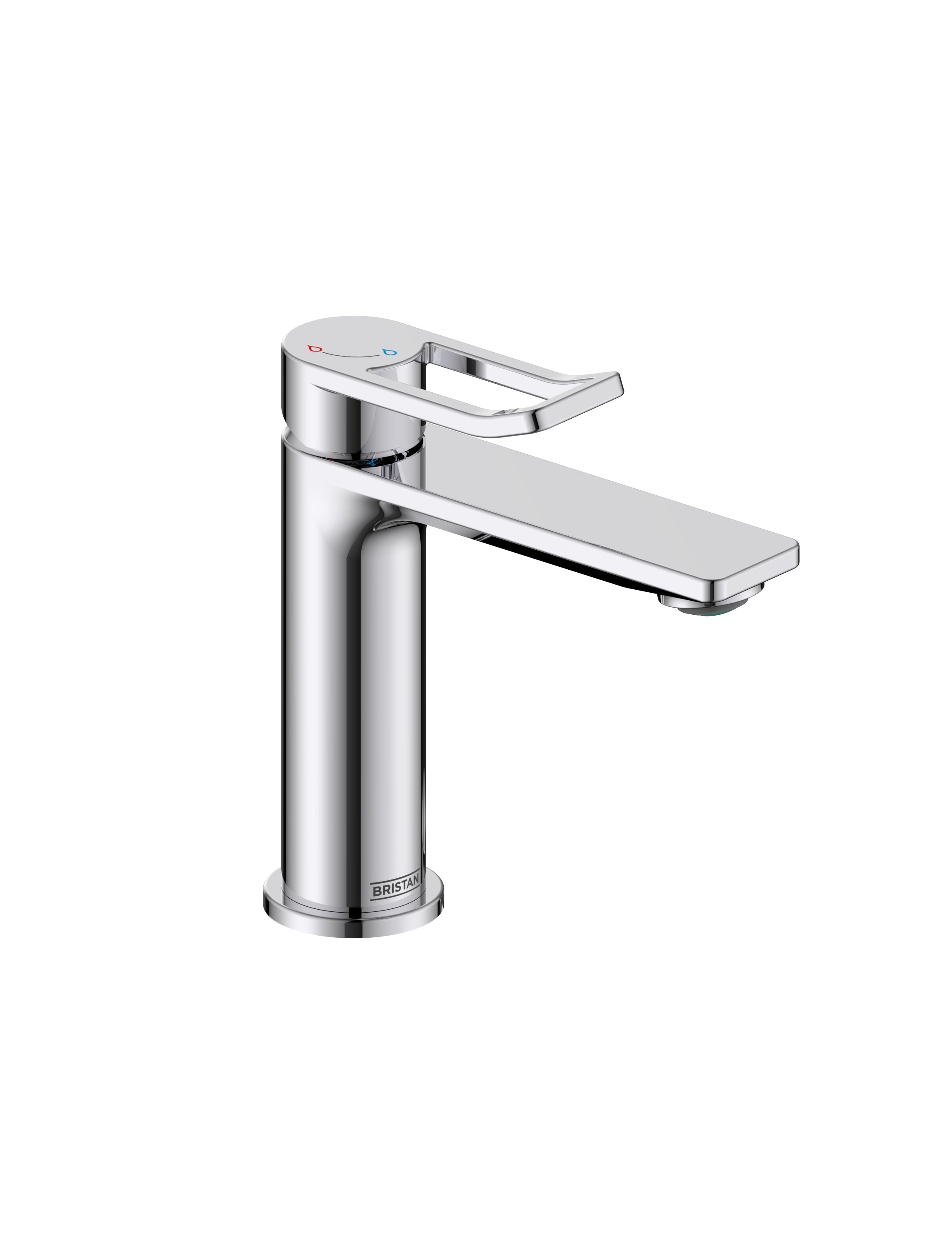 Bristan Saffron Eco Start Basin Mixer Tap with Clicker Waste Chrome SAF ES BAS C