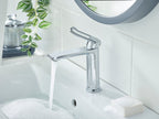 Bristan Saffron Eco Start Basin Mixer Tap with Clicker Waste Chrome SAF ES BAS C