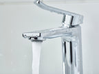 Bristan Saffron Eco Start Basin Mixer Tap with Clicker Waste Chrome SAF ES BAS C