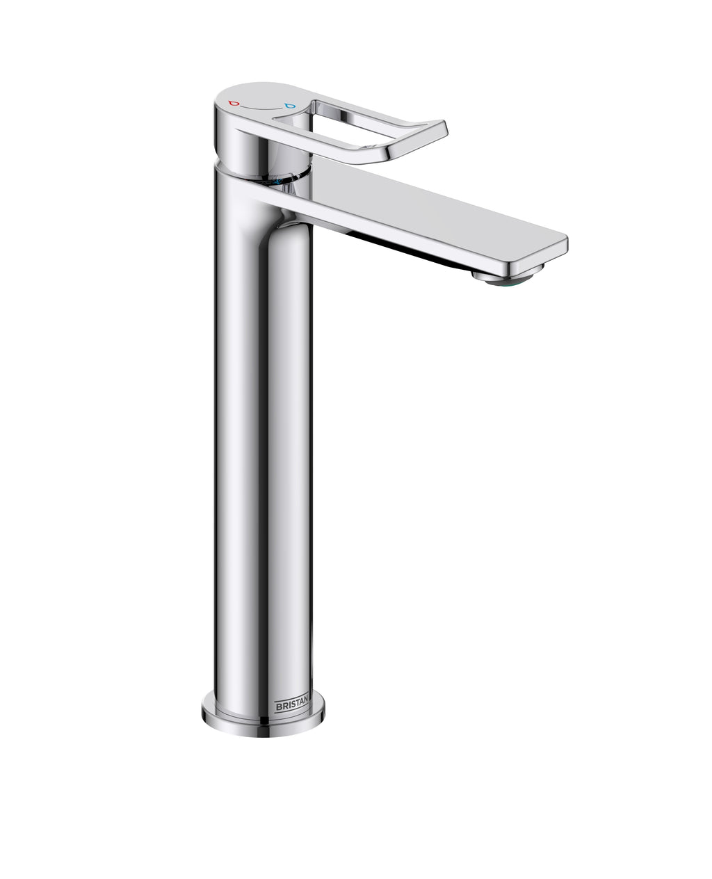 Bristan Saffron Eco start Tall Basin Mixer Tap with Clicker Waste Chrome SAF ES TLBAS C