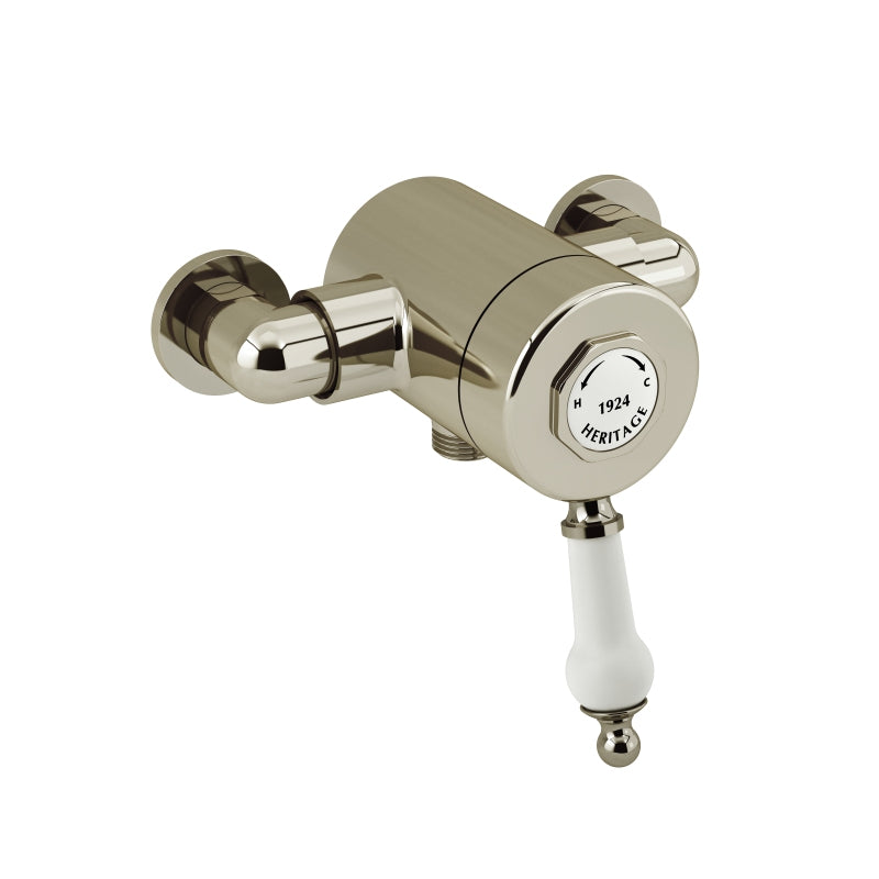 Heritage Glastonbury Exposed Shower Valve with Bottom Outlet Connection Vintage Gold