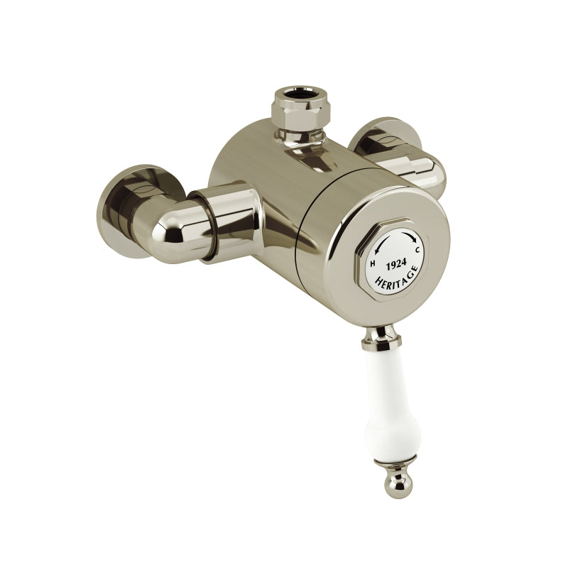 Heritage Glastonbury Exposed Shower Valve with Top Outlet Connection Vintage Gold