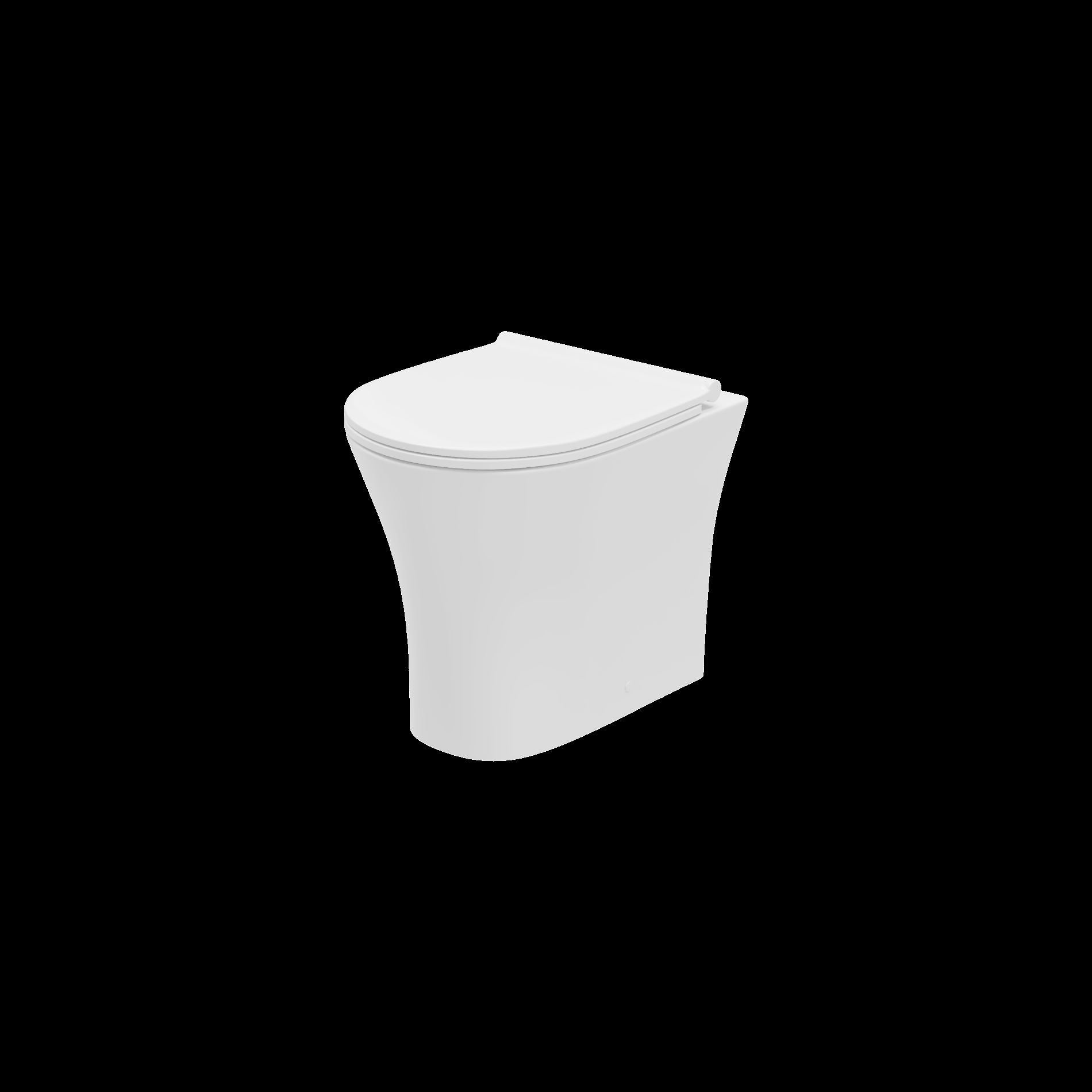 Lecico Shani Round Rimless Back to Wall WC Pan White