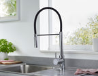 Bristan Silhouette Pairofessional Kitchen Sink Mixer Tap with pull-down hose Chrome SI PROSNK C
