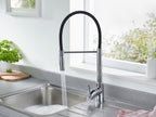 Bristan Silhouette Pairofessional Kitchen Sink Mixer Tap with pull-down hose Chrome SI PROSNK C