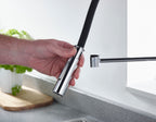 Bristan Silhouette Pairofessional Kitchen Sink Mixer Tap with pull-down hose Chrome SI PROSNK C