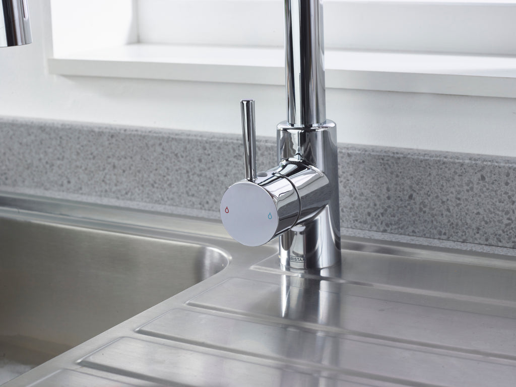 Bristan Silhouette Pairofessional Kitchen Sink Mixer Tap with pull-down hose Chrome SI PROSNK C