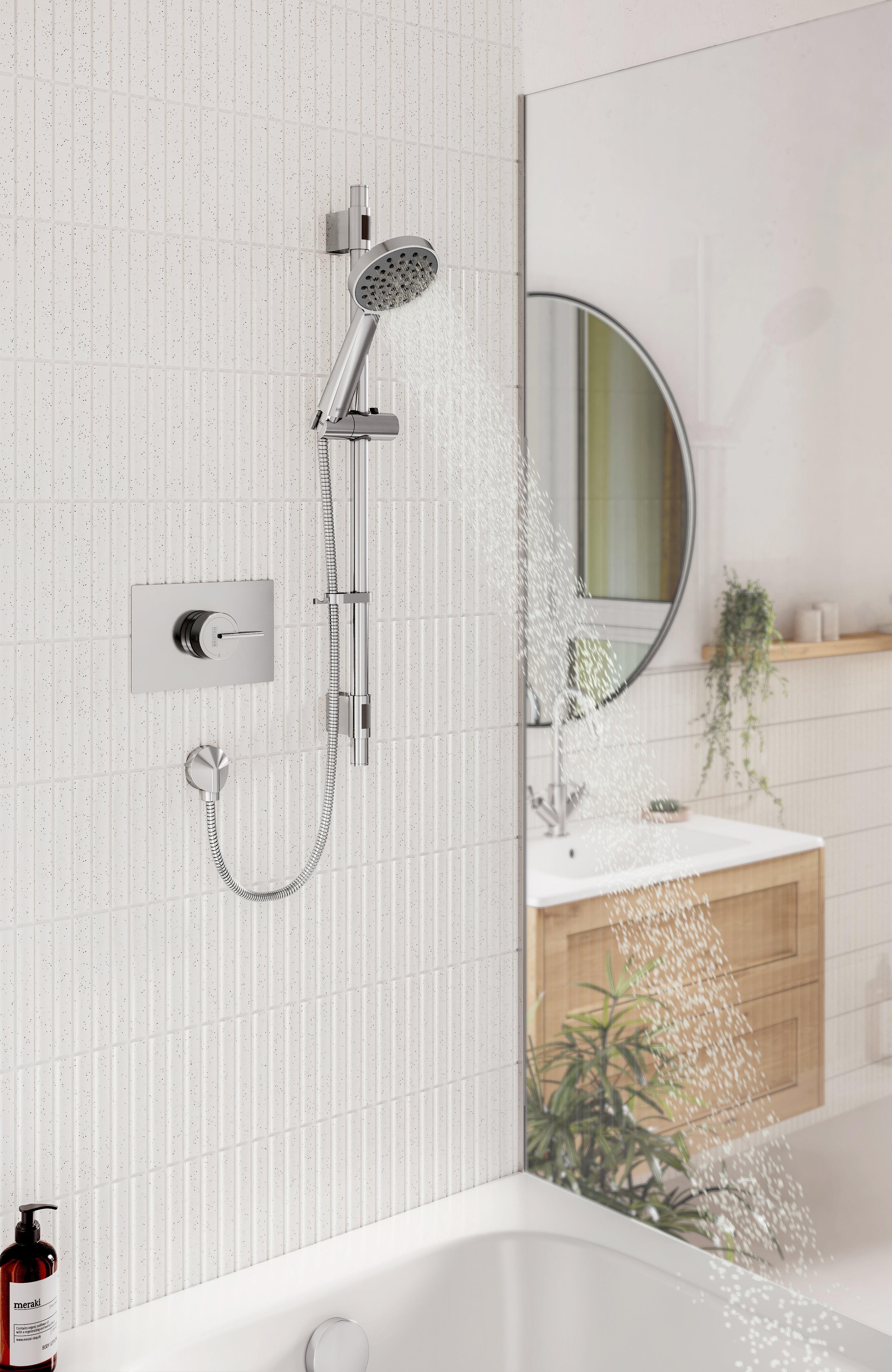 Bristan Sonique3 Thermostatic Concealed Shower Valve with Riser Kit Chrome SOQ3 SHCAR C.