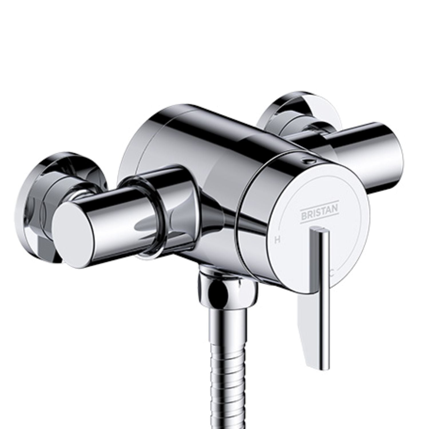 Bristan Sonique3 Thermostatic Exposed Mini Shower Valve with Riser Kit Chrome SOQ3 SHXAR C.