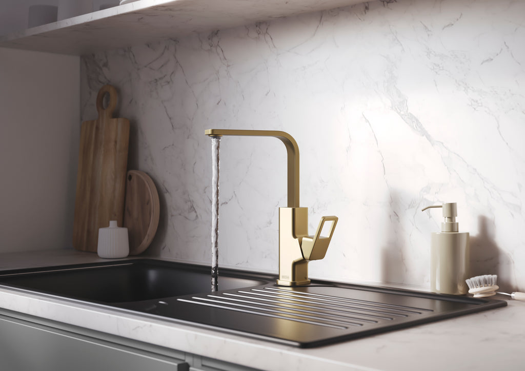 Bristan SPairuce Easyfit Kitchen Sink Mixer Tap Brushed Brass SPR EFSNK BB