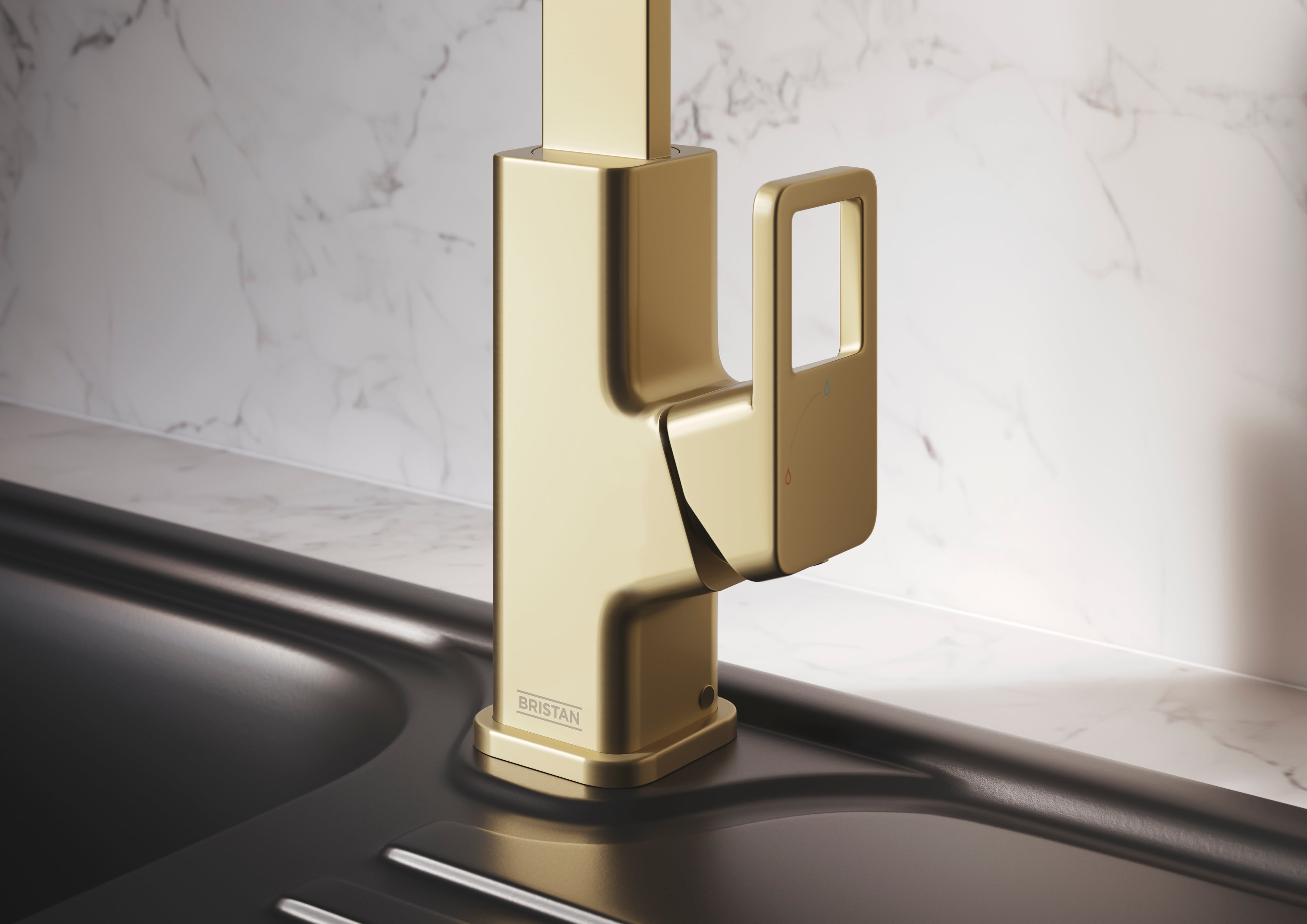 Bristan SPairuce Easyfit Kitchen Sink Mixer Tap Brushed Brass SPR EFSNK BB