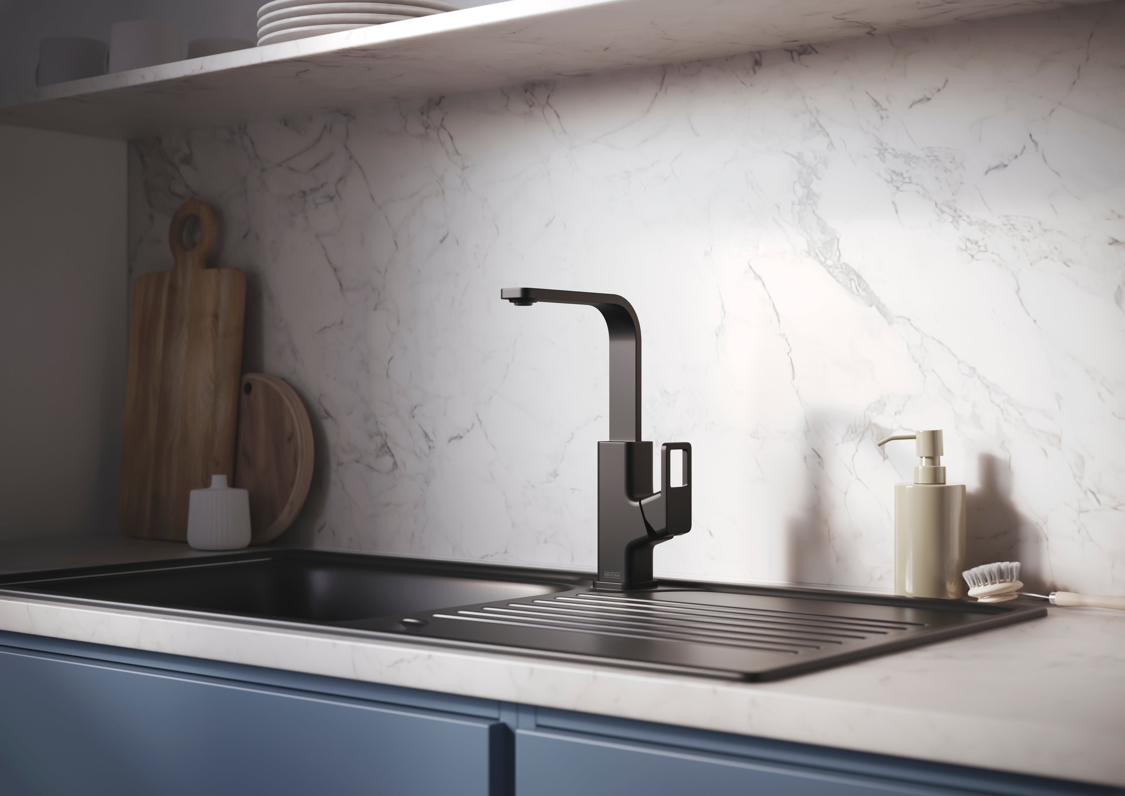 Bristan SPairuce EF Sink Mixer BLK SEFSNK BLK Black SPR EFSNK BLK