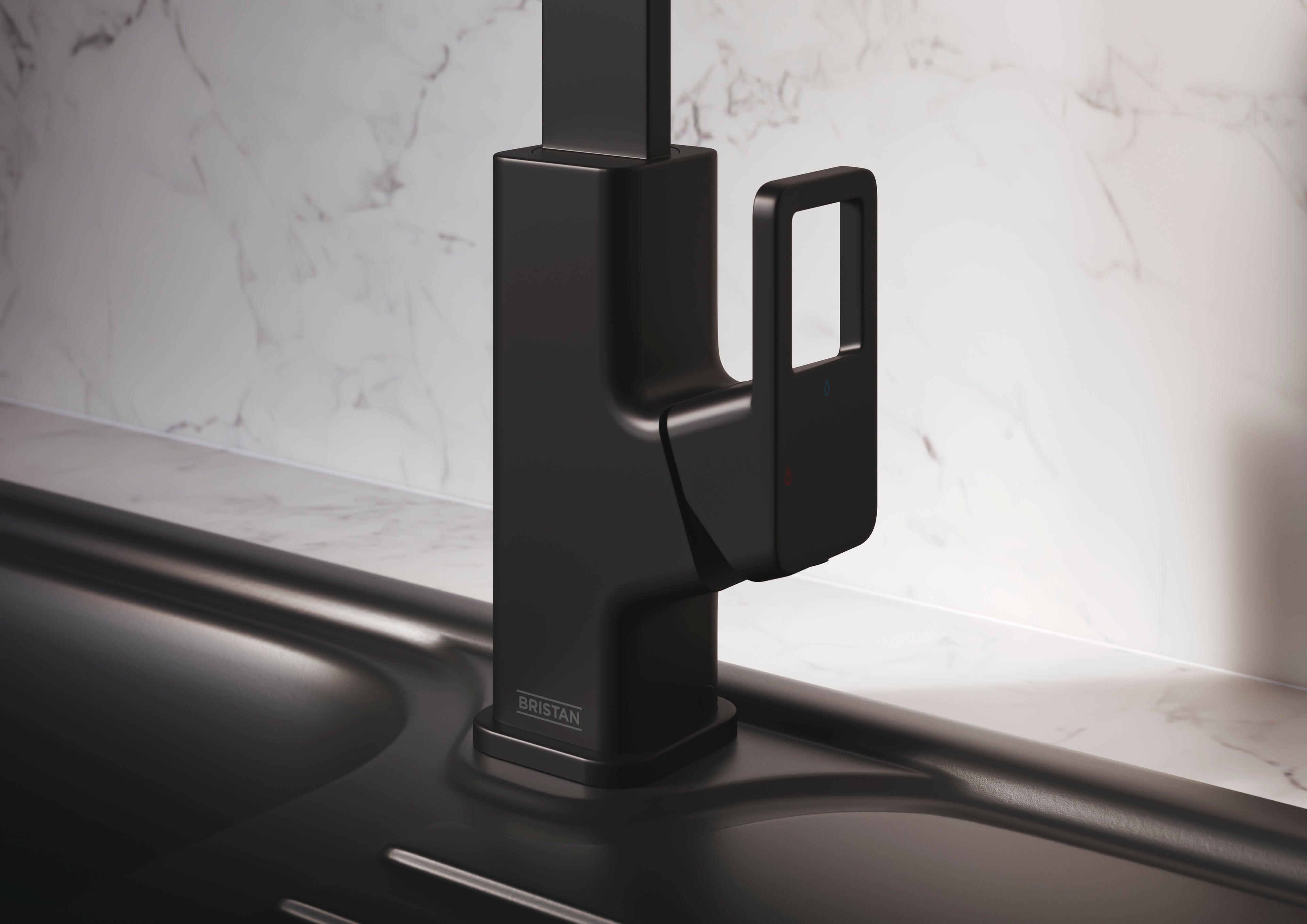 Bristan SPairuce EF Sink Mixer BLK SEFSNK BLK Black SPR EFSNK BLK