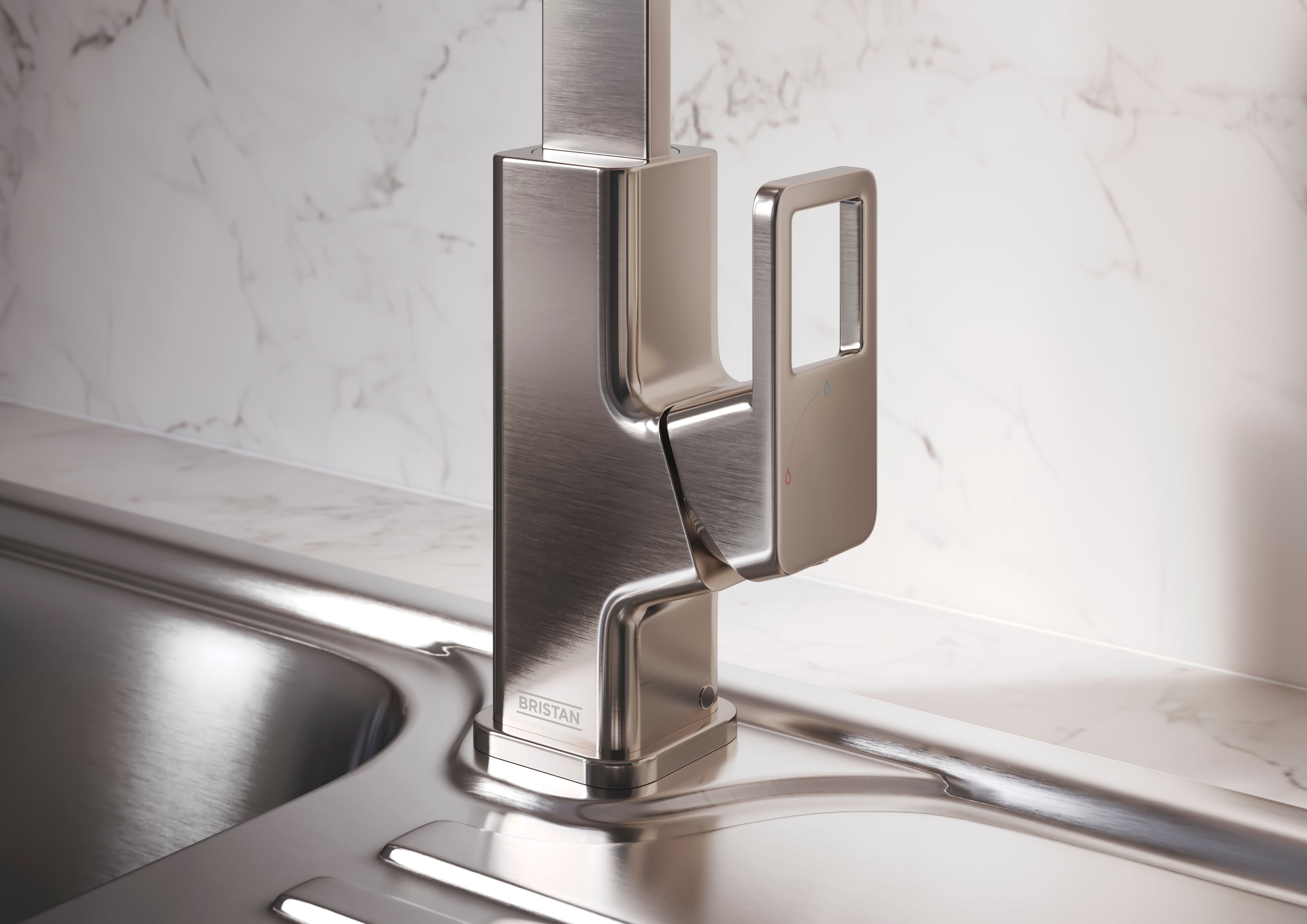 Bristan SPairuce Easyfit Kitchen Sink Mixer Tap Stainless Steel SPR EFSNK SS