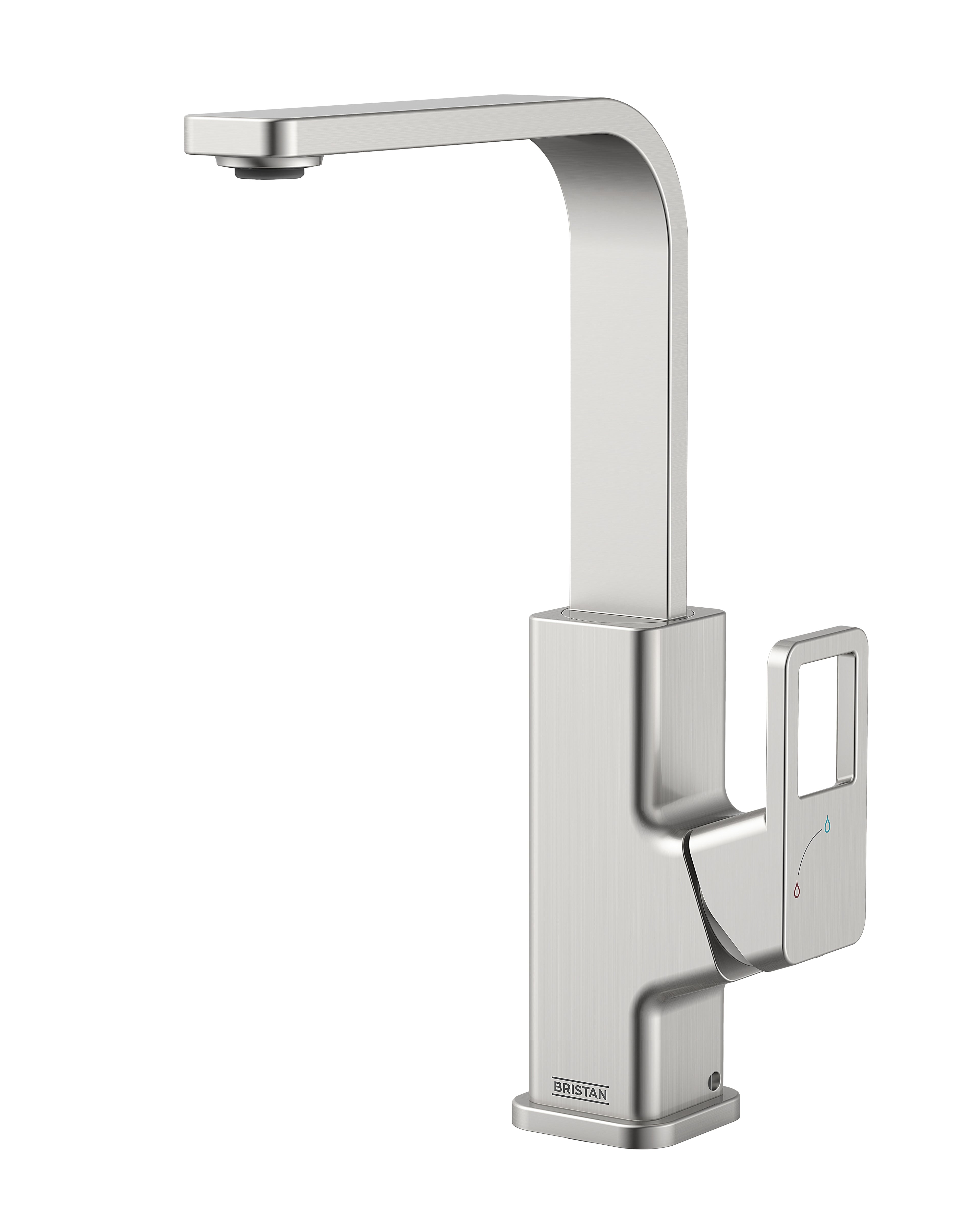 Bristan SPairuce Easyfit Kitchen Sink Mixer Tap Stainless Steel SPR EFSNK SS