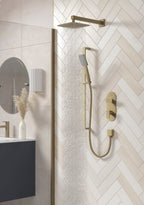 Bristan Tangram Brushed Brass Concealed Dual Control Shower Pack TANGRAM BB SHWR PK.