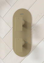 Bristan Tangram Brushed Brass Concealed Dual Control Shower Pack TANGRAM BB SHWR PK.