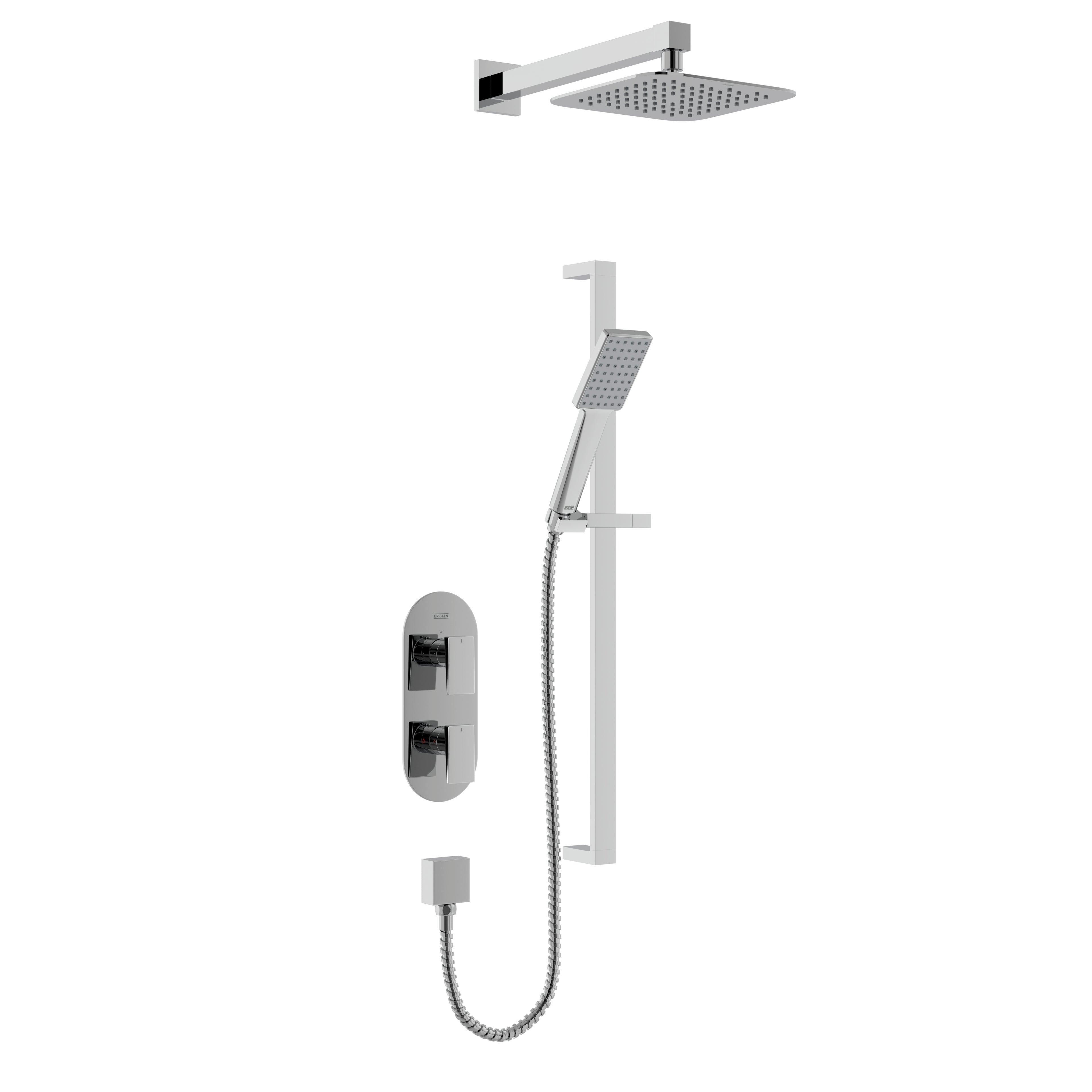 Bristan Tangram Concealed Dual Control Shower Pack Chrome TANGRAM SHWR PK.