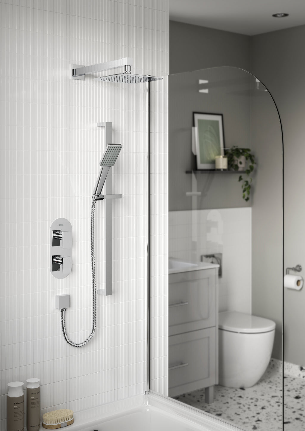 Bristan Tangram Concealed Dual Control Shower Pack Chrome TANGRAM SHWR PK.