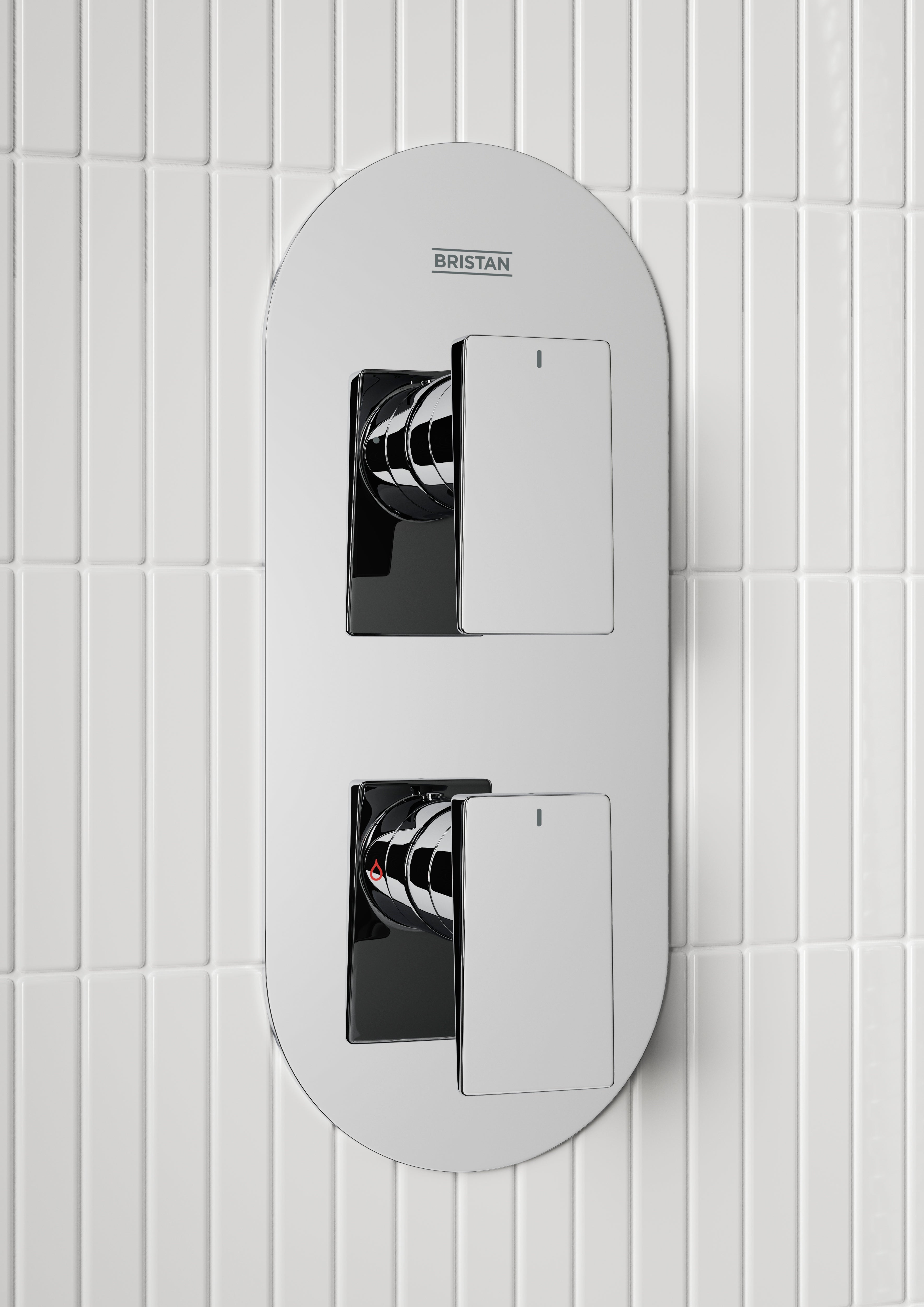 Bristan Tangram Concealed Dual Control Shower Pack Chrome TANGRAM SHWR PK.
