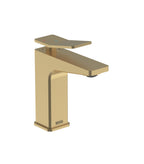 Bristan Tangram Eco Start Basin Mixer Tap with Clicker Waste Brushed Brass TAN ES BAS BB