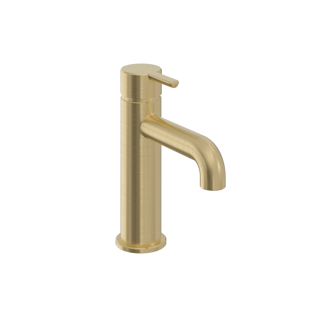 Heritage Dartmouth 1 Taphole Basin Mixer Tap Brushed Brass