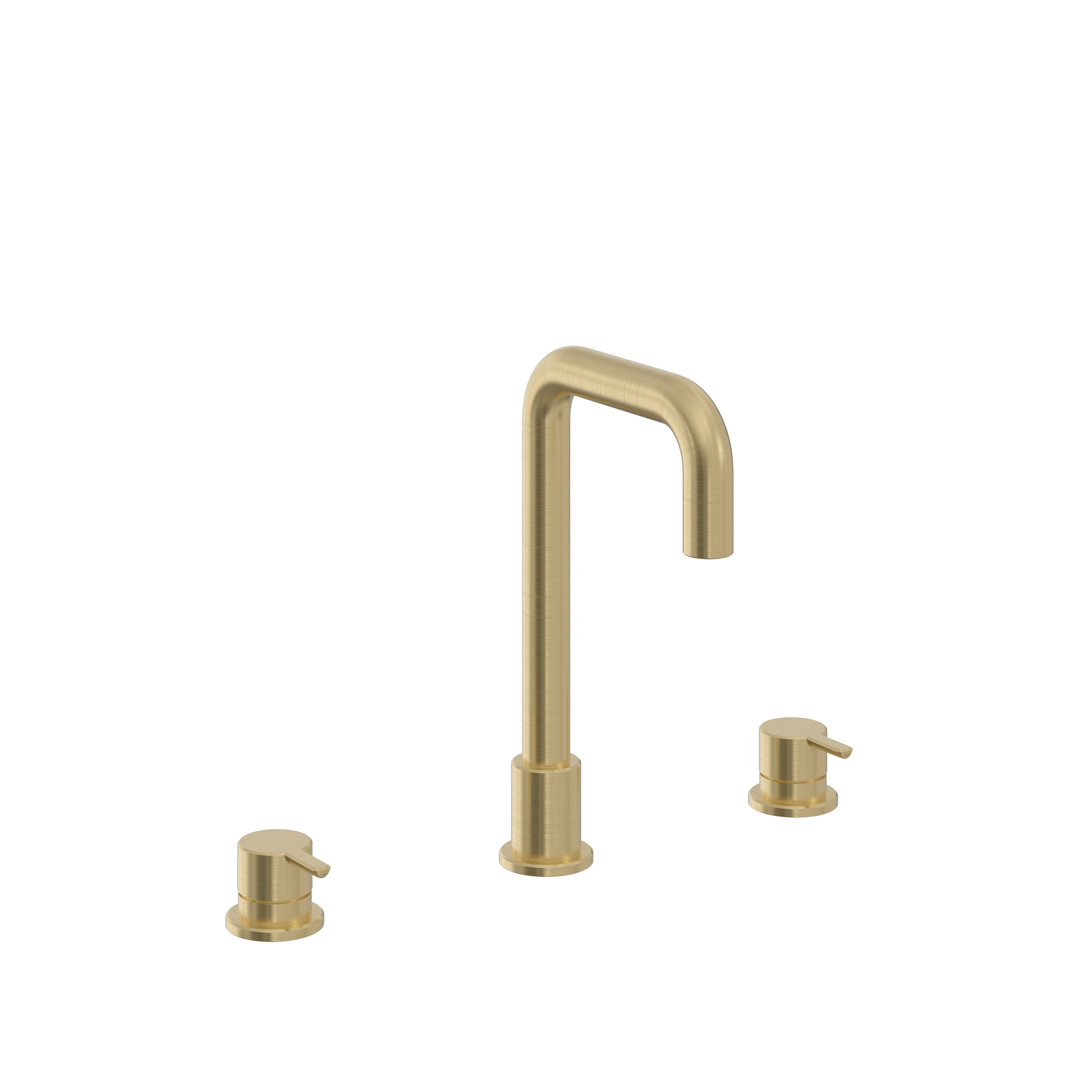 Heritage Dartmouth 3Taphole Basin Mixer Brushed Brass