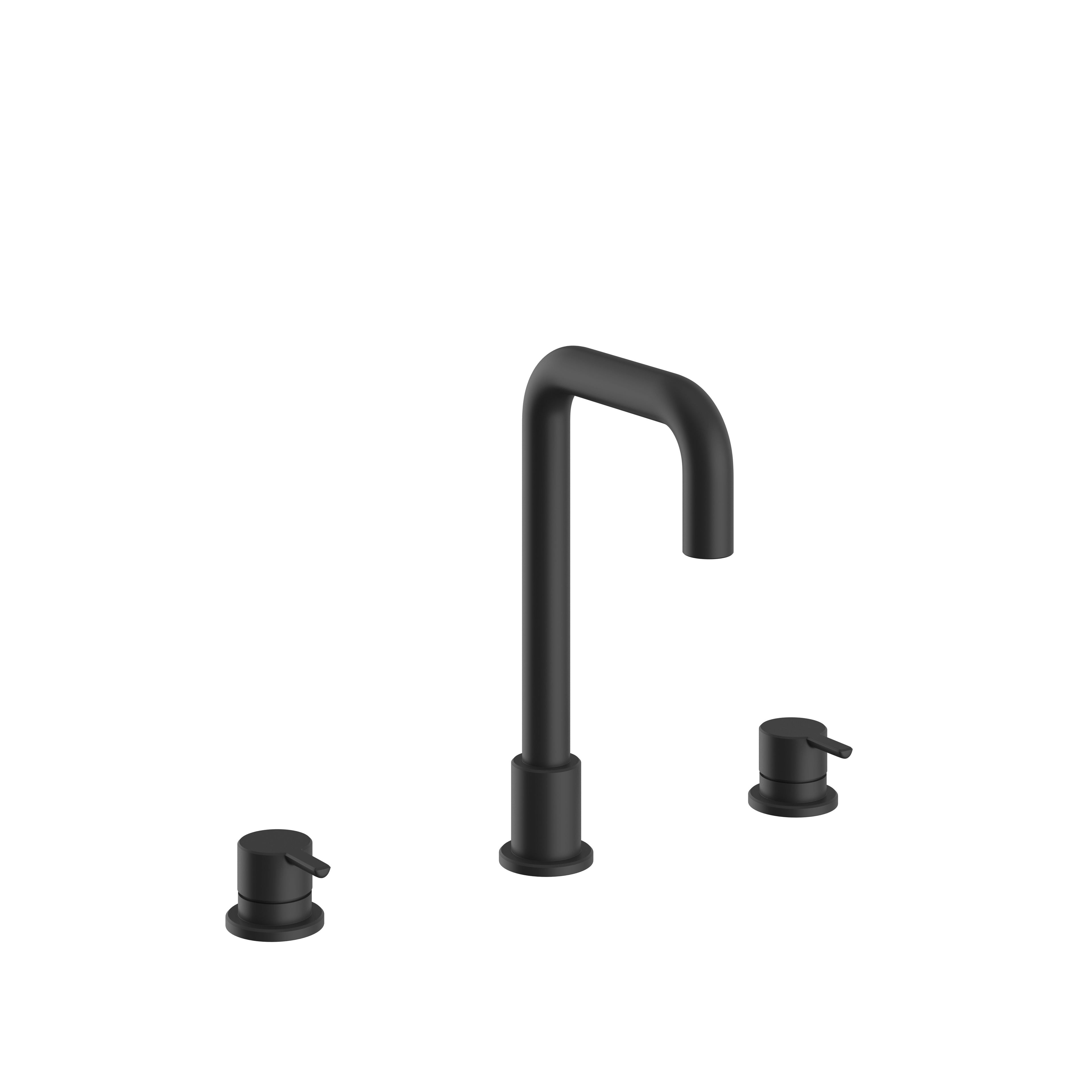 Heritage Dartmouth 3 Taphole Basin Mixer Tap Matt Black