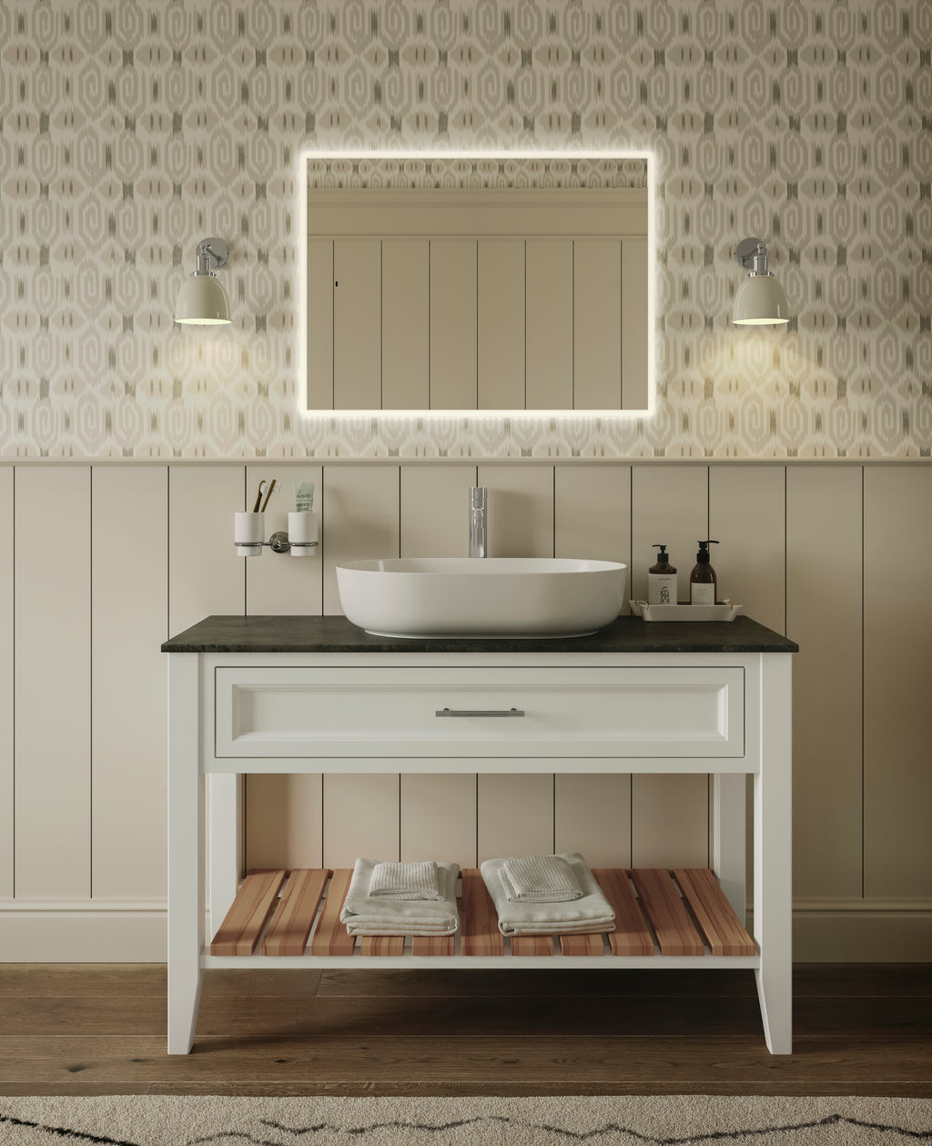 Heritage Dartmouth 1 Taphole Basin Mixer Tap Chrome