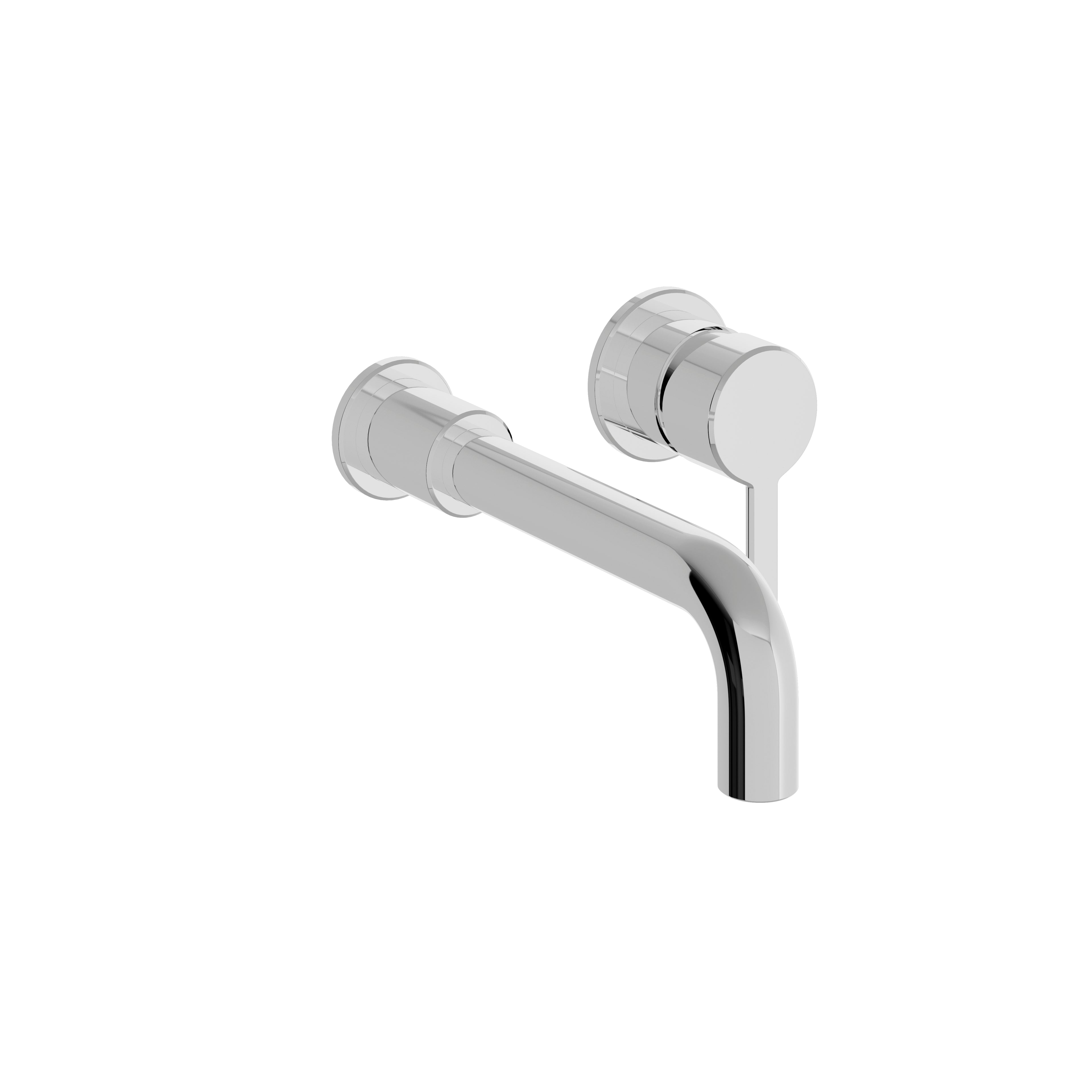 Heritage Dartmouth 2 Taphole Wall Mounted Basin Mixer Tap Chrome
