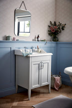 Heritage Dawlish 1/2" Basin Pillar Taps Quarter Turn Chrome