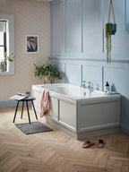 Heritage Dawlish Bath Taps Chrome