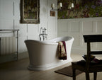 Heritage Dawlish Deck Mounted Bath Shower Mixer Tap Chrome