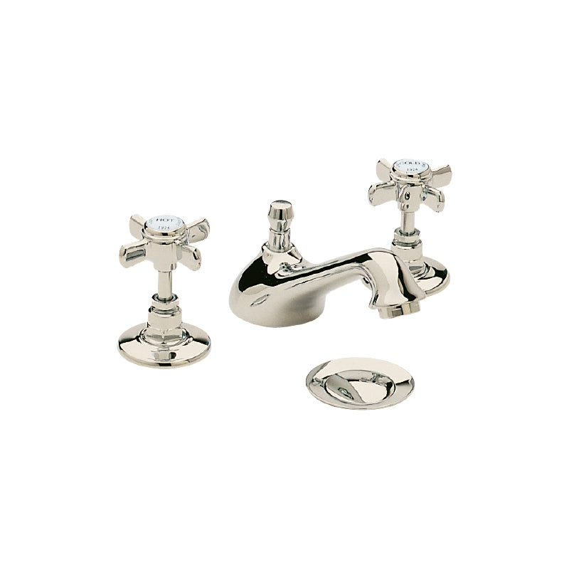Heritage Dawlish 3 Tap Hole Basin Mixer Tap Vintage Gold Gold Plated