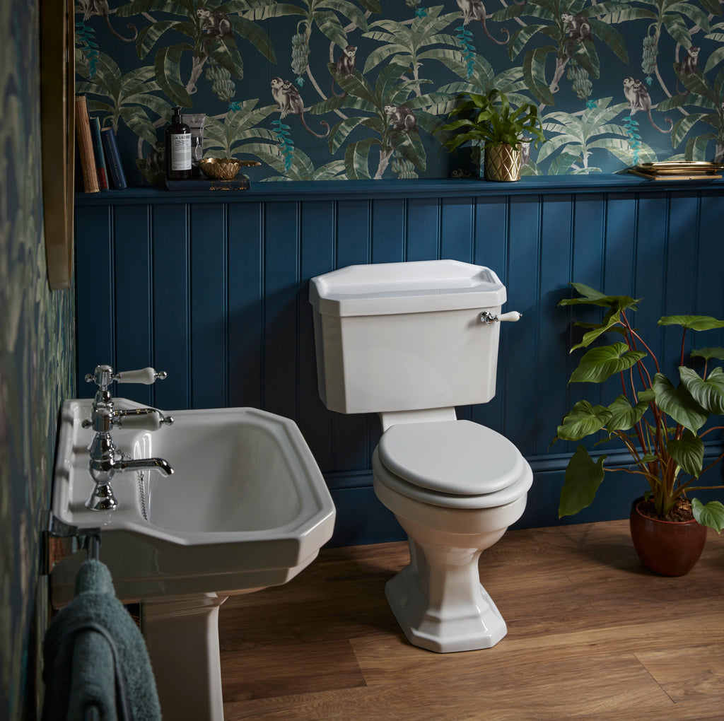 Heritage Glastonbury Basin Taps Chrome