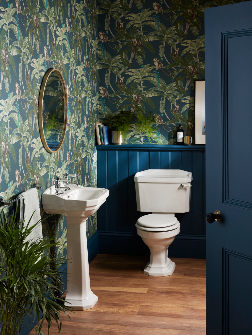 Heritage Glastonbury Basin Taps Chrome
