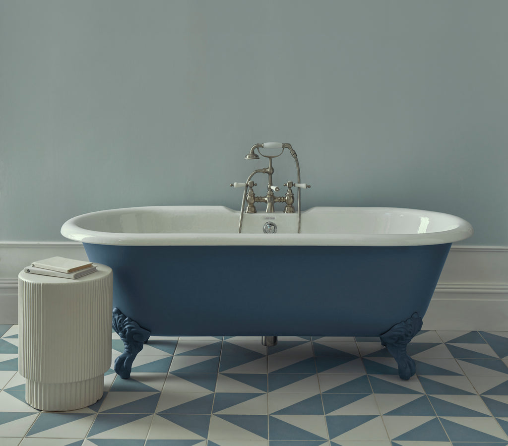 Heritage Glastonbury Deck Bath Shower Mixer Tap Chrome