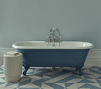 Heritage Glastonbury Deck Bath Shower Mixer Tap Chrome