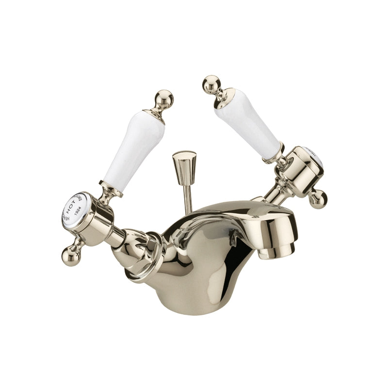 Heritage Glastonbury Basin Mixer Tap Vintage Gold Gold Plated