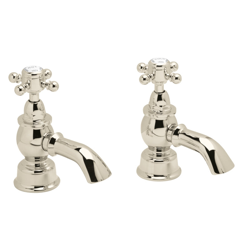Heritage Hartlebury Bath Pillar Taps Vintage Gold Gold Plated